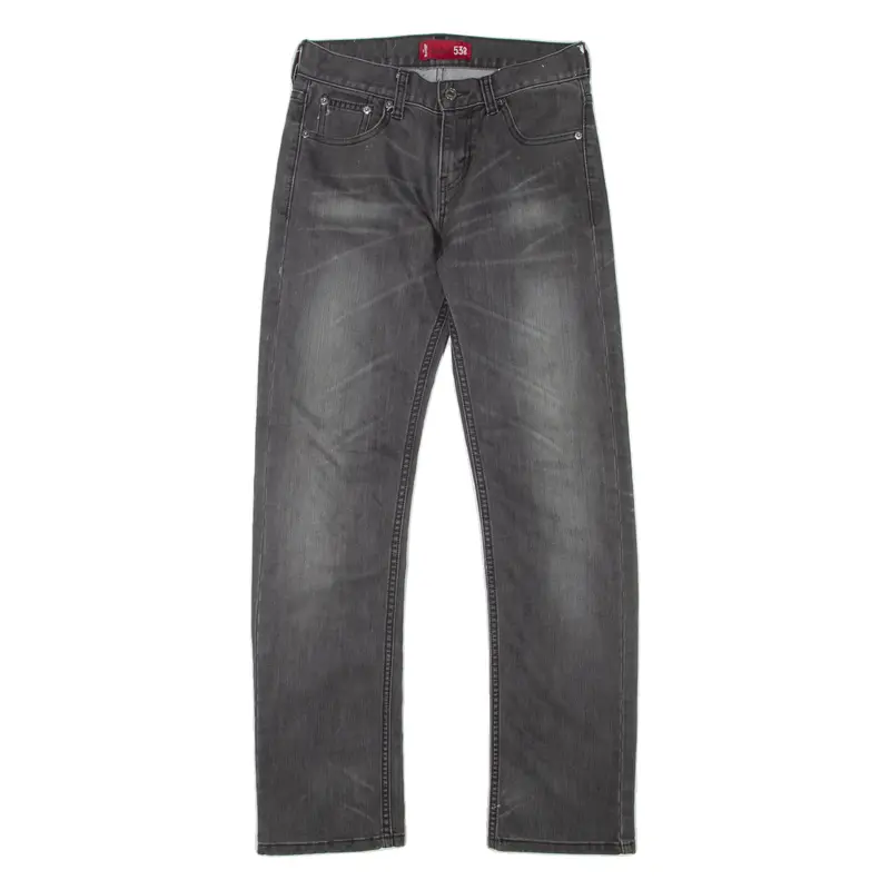 Levi's Mens Jeans Grey Regular Straight Stone Wash W28 L32 1