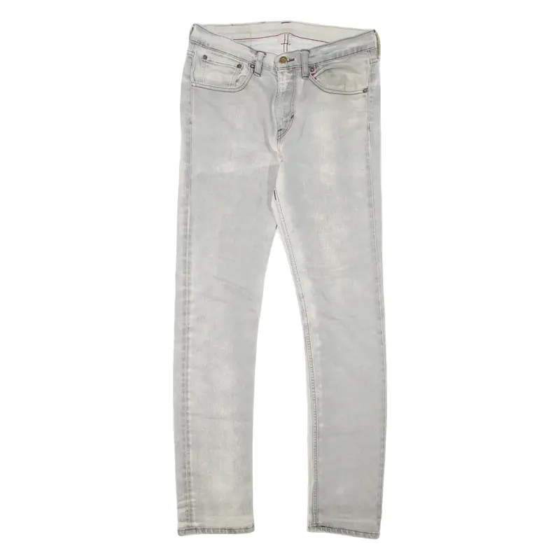 Levi's Mens Jeans Grey Slim Skinny Stone Wash W30 L32 1