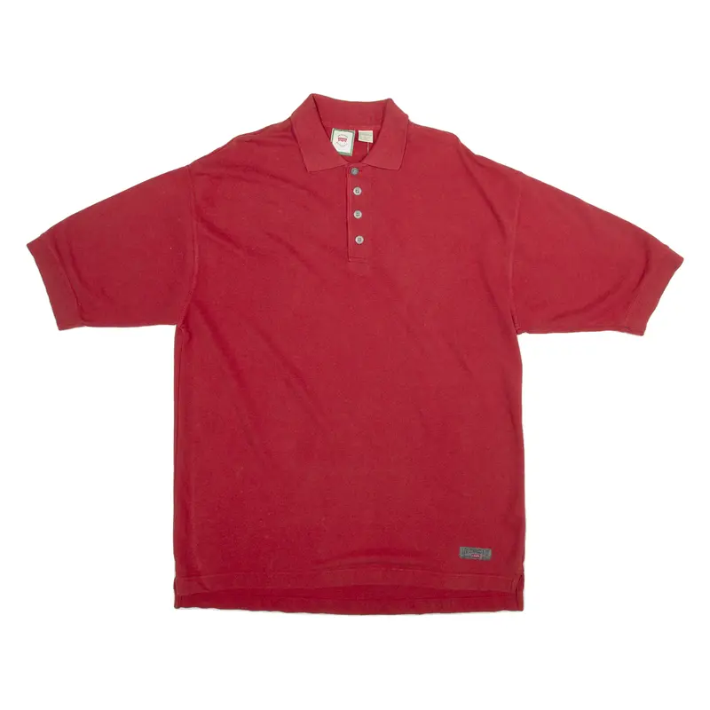 Levi's Mens Polo Shirt Red L 1