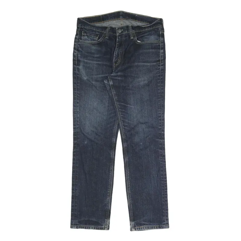Levi's Mens Regular Blue Denim Dark Zip W31 L30 Classic Straight Jeans 1