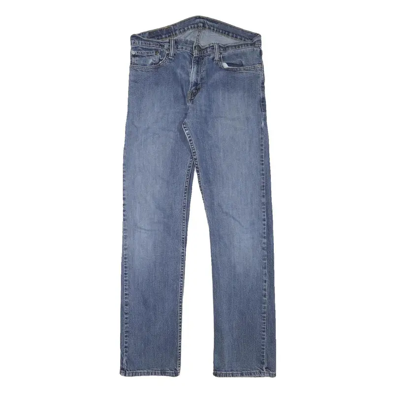 Levi's Mens Regular Blue Denim Light W30 L30 Straight Leg Zip Cotton Blend Jeans 1
