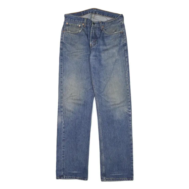 Levi's Mens Regular Fit Blue Denim Cotton Blend Zip Jeans W31 L33 Classic Style 1
