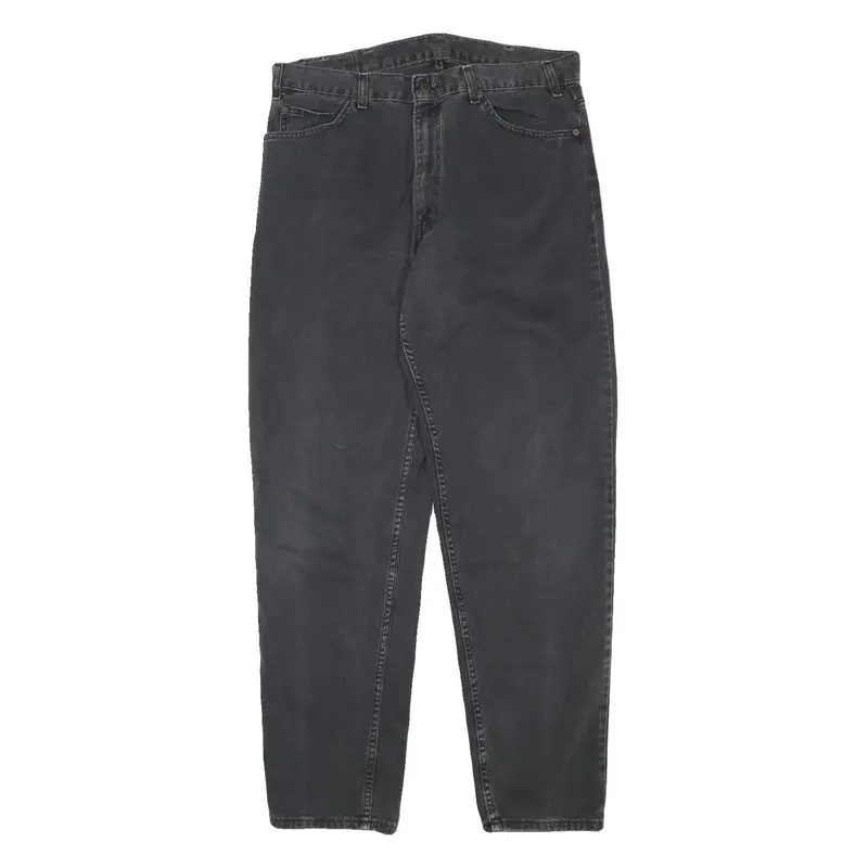 Levi's Mens Relaxed Black Denim Jeans W34 L31 Zip Closure Cotton Blend 1
