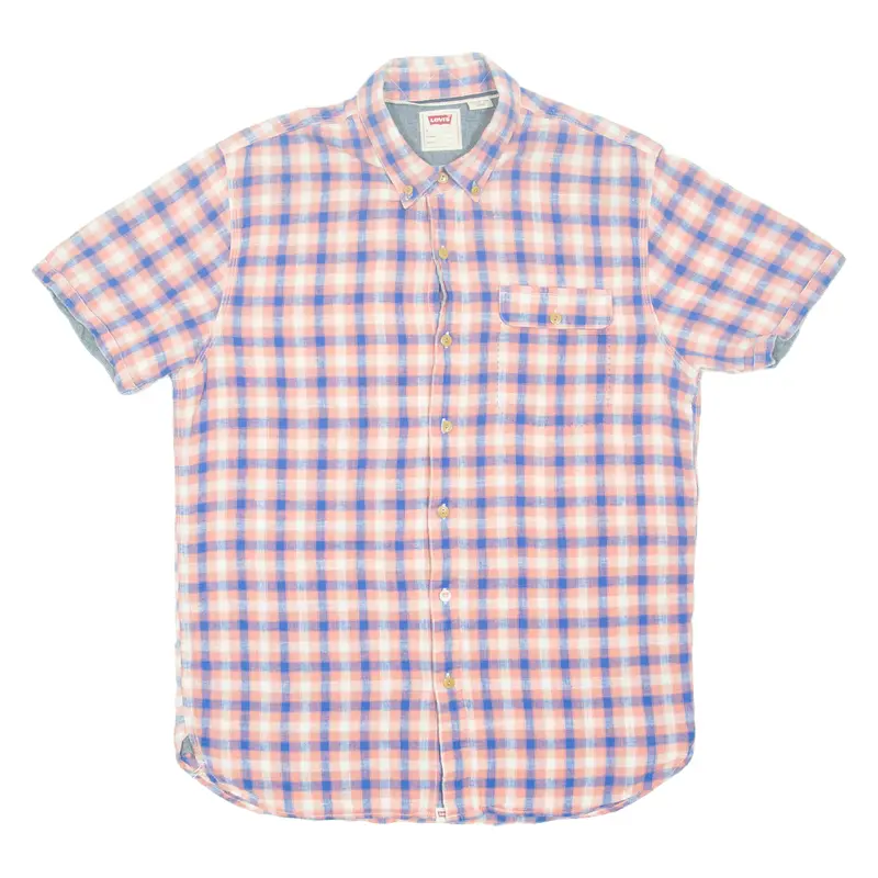 Levi's Mens Shirt Pink Check S 1
