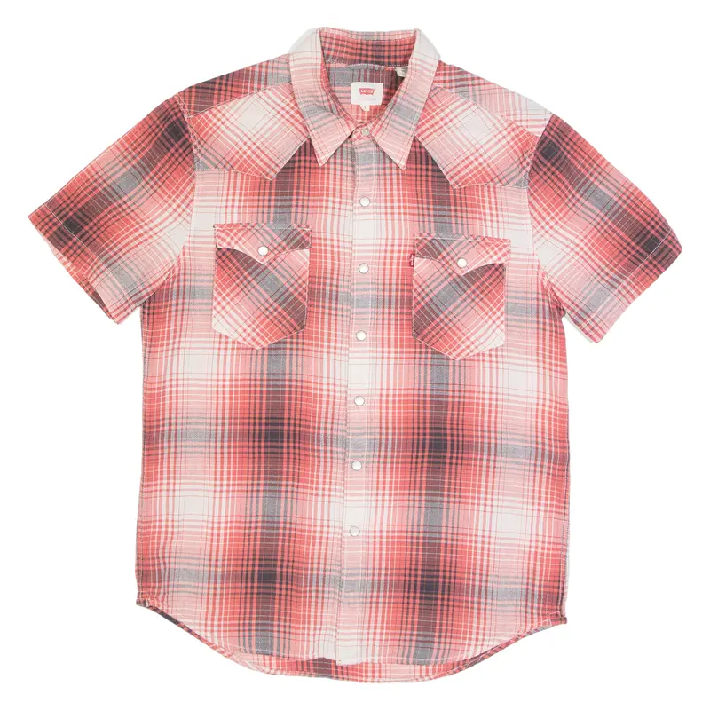 Levi's Mens Shirt Red Plaid S 1