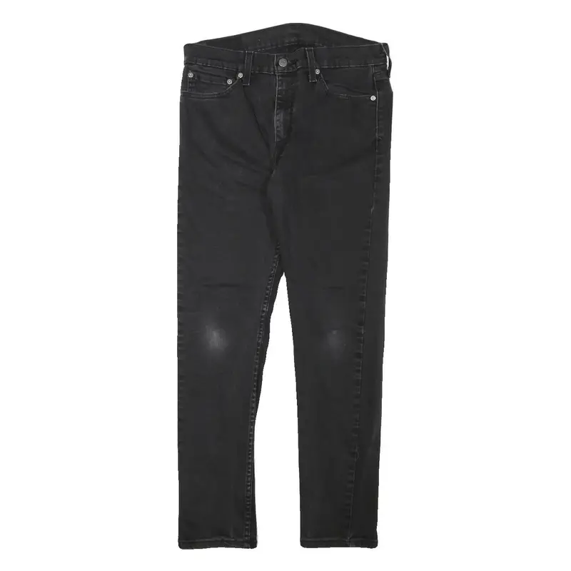 Levi's Mens Slim Black Denim Slim Jeans W30 L27 Casual Stylish Zip Closure 1