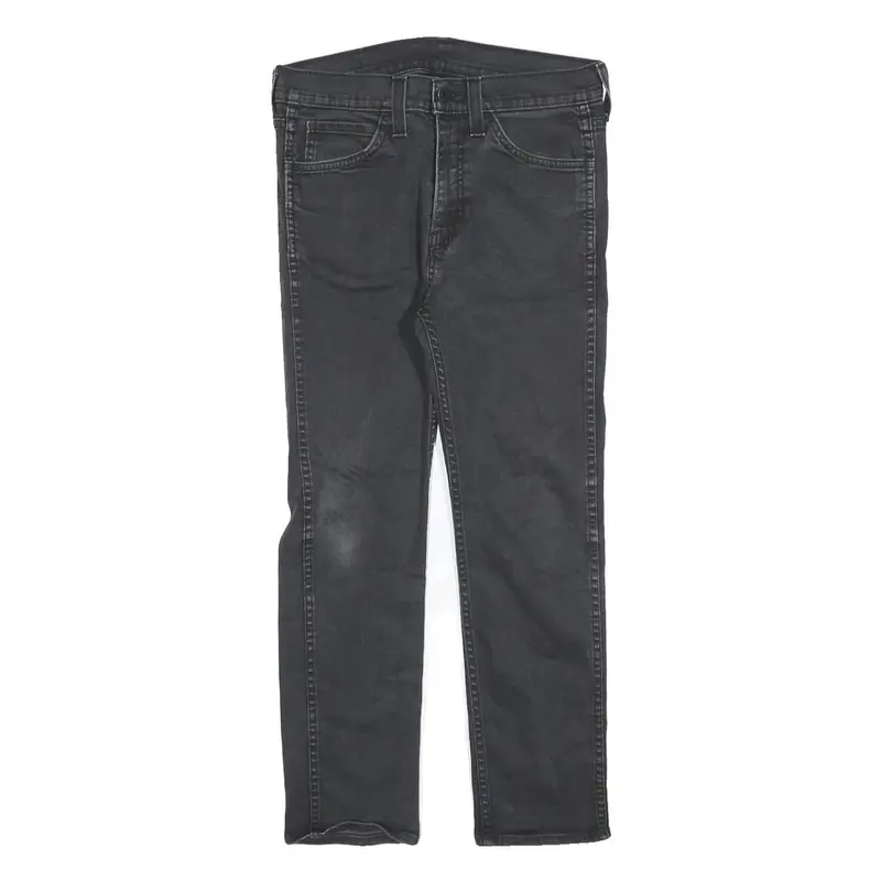 Levi's Mens Slim Black Jeans Denim W30 L25 Zip Classic Fit Stylish Stretch 1