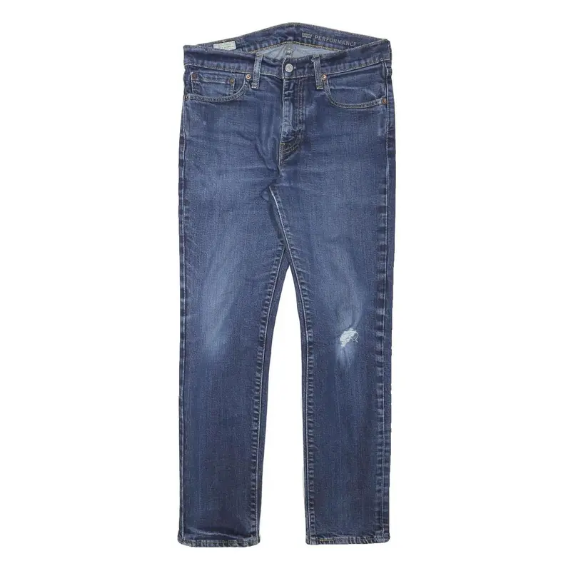 Levi's Mens Slim Blue Denim Jeans W30 L27 Zip Classic Fit Straight Leg 1