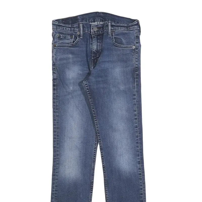 Levi's Mens Slim Blue Denim Jeans W30 L32 Classic Cotton Blend Zip 2