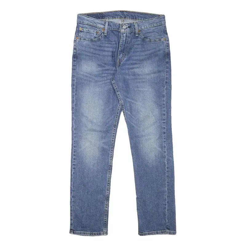 Levi's Mens Slim Blue Denim Light W30 L29 Zip Cotton Blend Jeans Classic Fit 1