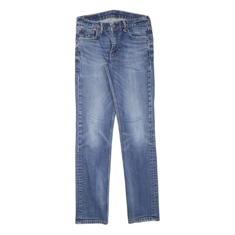 Levi's Mens Slim Blue Denim Medium Zip W28 L32 Classic Style Jeans 1