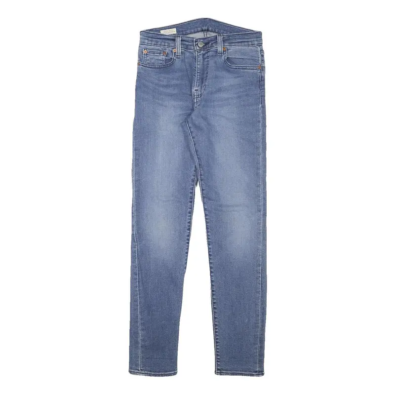 Levi's Mens Slim Blue Denim Skinny Jeans W28 L30 Cotton Blend Zip 1