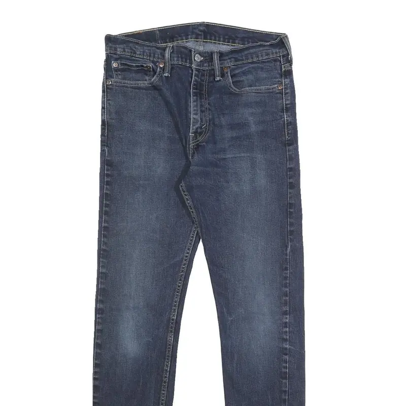 Levi's Mens Slim Blue Denim Stone Wash Jeans W32 L34 Zip Casual Classic Fit 2