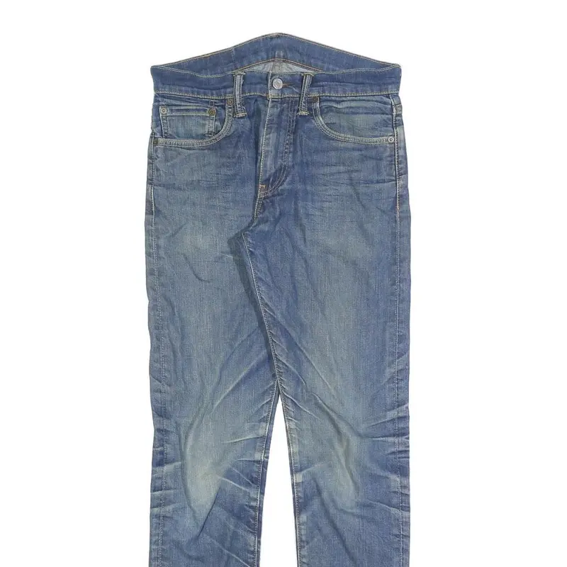 Levi's Mens Slim Fit Blue Denim Slim Jeans W30 L31 Classic Zip Cotton Blend 2