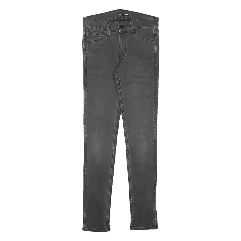Levi's Mens Slim Grey Denim Jeans Cotton Blend Zip W27 L29 Stylish Comfortable 1