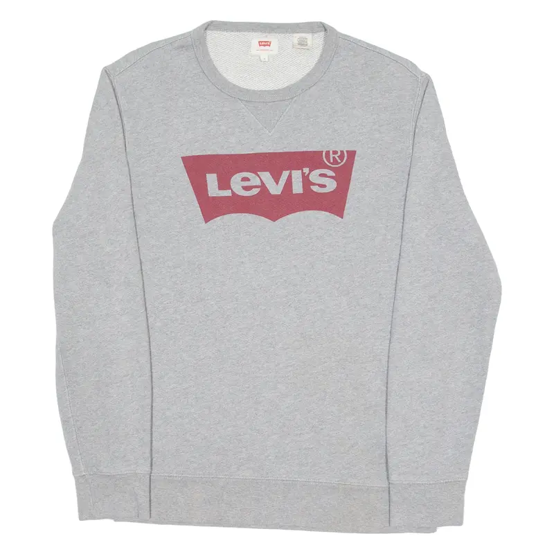 Levi's Mens Sweatshirt Grey Crew Neck S 1