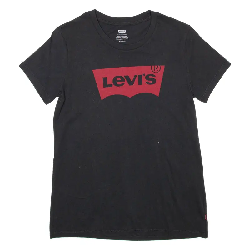 Levi's Mens T-Shirt Black Xs 1