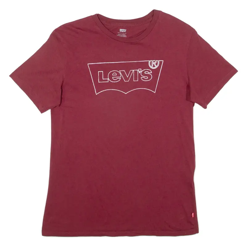 Levi's Mens T-Shirt Brown S 1