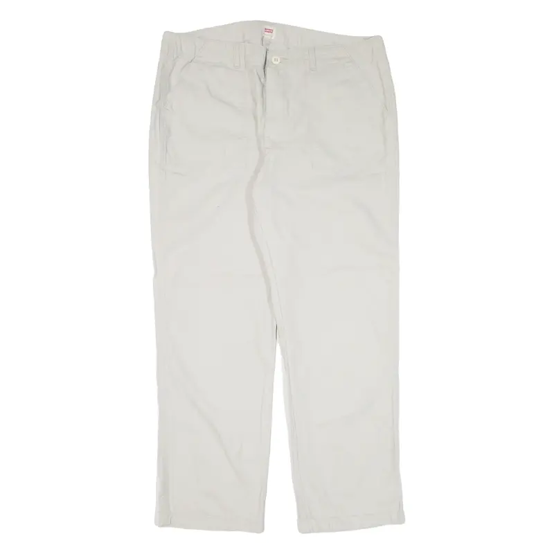 Levi's Mens Trousers Grey Regular Straight W36 L28 1