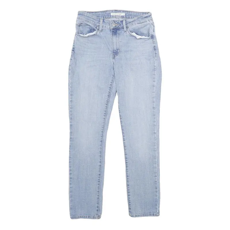 Levi's Mid Rise Skinny Womens Jeans Blue Classic Skinny Denim Light W27 L28 1