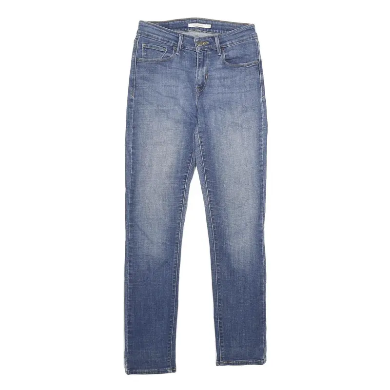 Levi's Mid Rise Skinny Womens Jeans Blue Regular Skinny Denim Light W27 L30 1