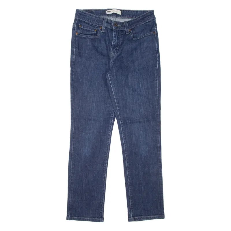 Levi's Mid Rise Womens Jeans Blue Slim Skinny W26 L27 1