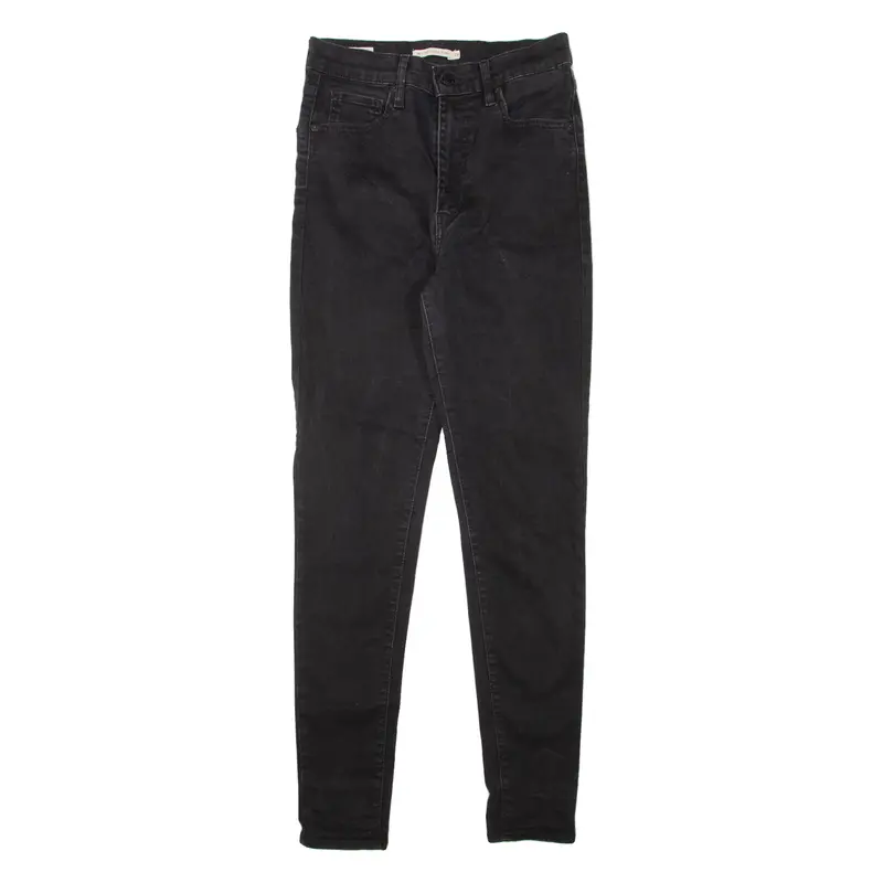 Levi's Mile High Big E Womens Jeans Black Slim Skinny W26 L30 1