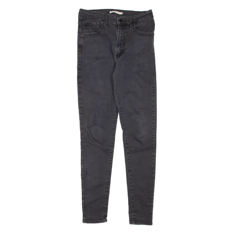 Levi's Mile High Big E Womens Jeans Black Slim Skinny W30 L32 1