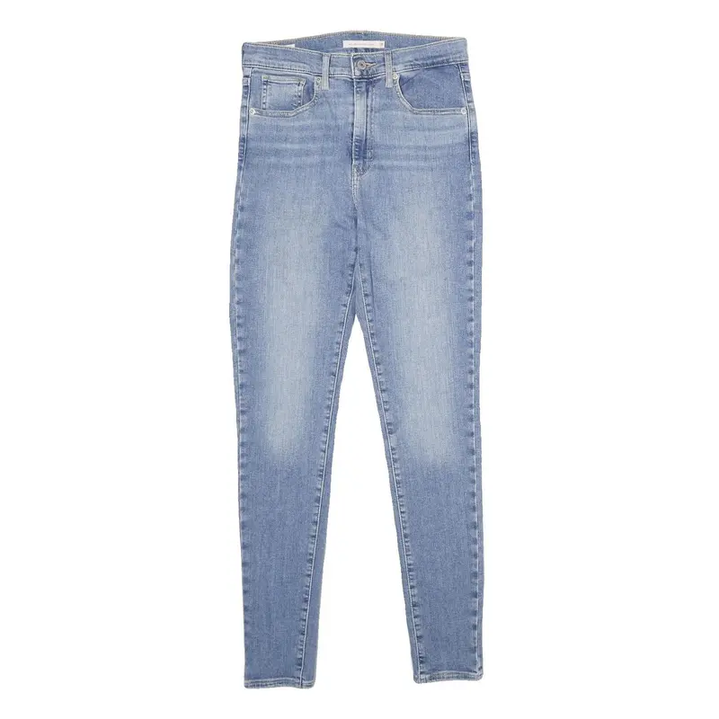 Levi's Mile High Super Skinny Big E Womens Jeans Blue Slim Skinny Denim Light 1