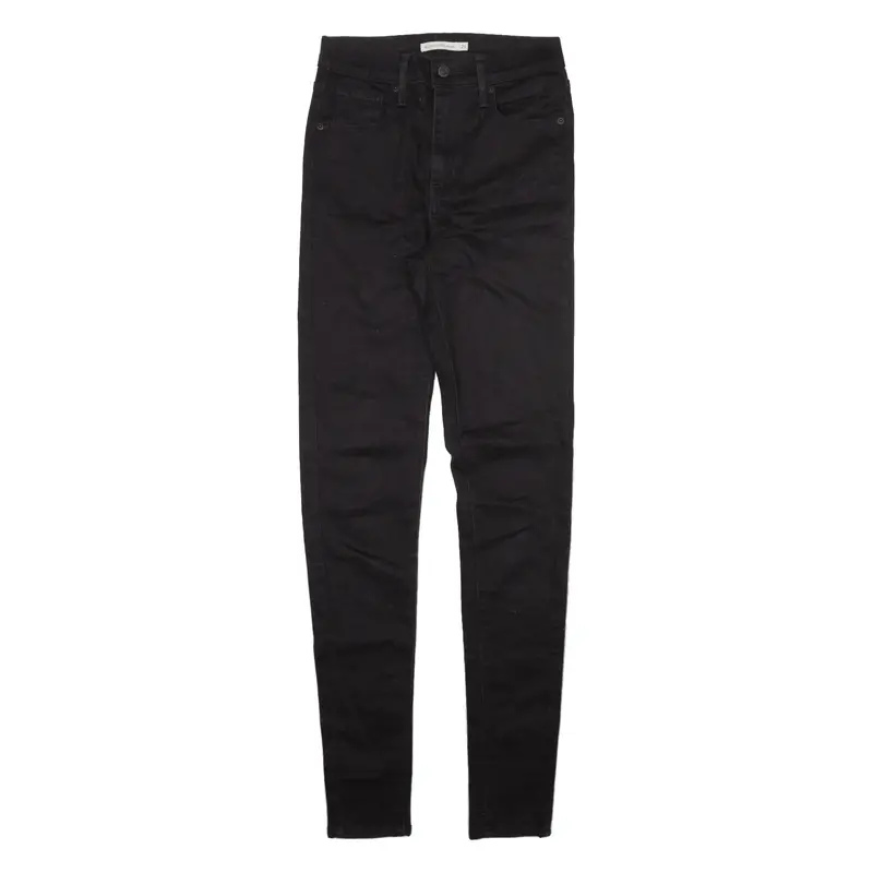Levi's Mile High Womens Jeans Black Slim Skinny W26 L32 1