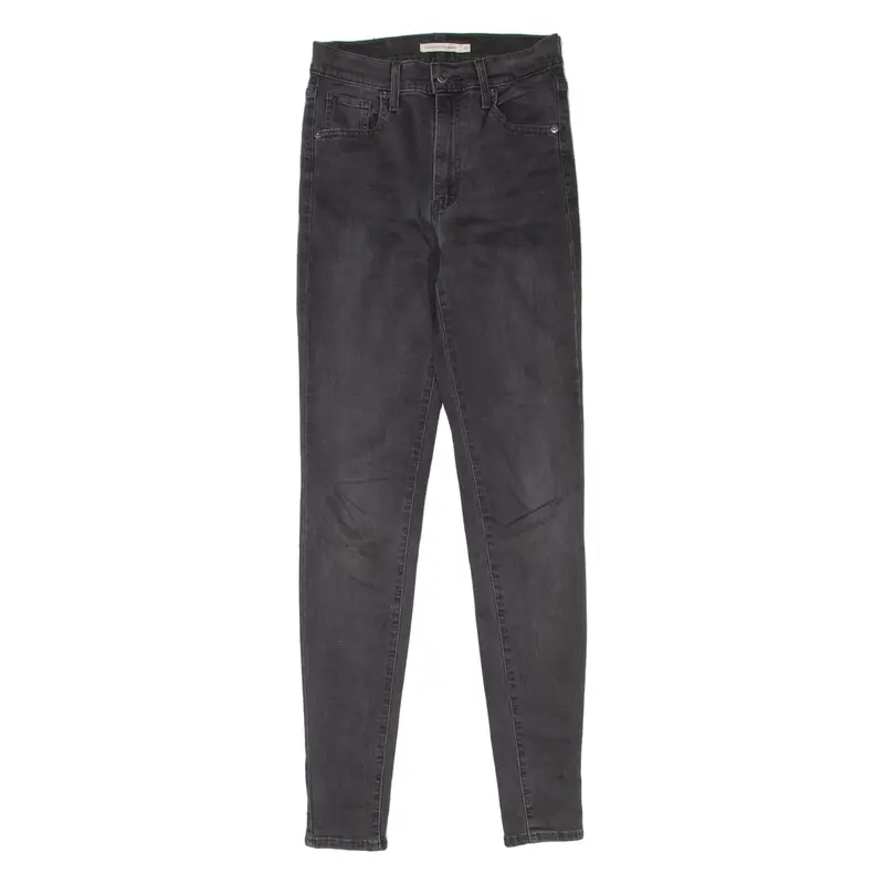 Levi's Mile High Womens Jeans Black Slim Skinny W26 L32 1