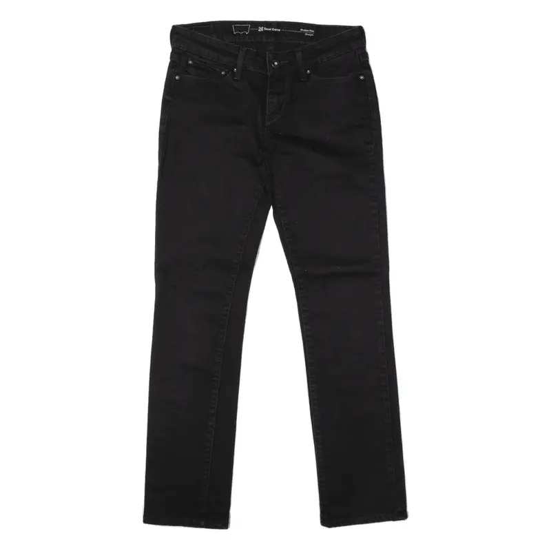 Levi's Modern Rise Womens Jeans Black Slim Straight W26 L30 1