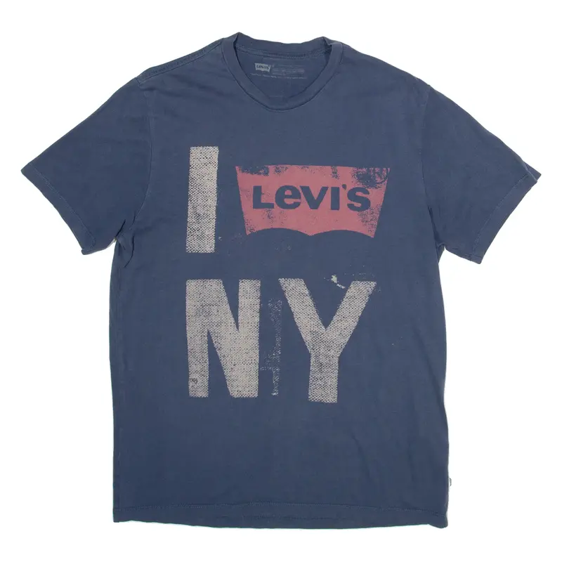 Levi's New York Mens T-Shirt Blue M 1