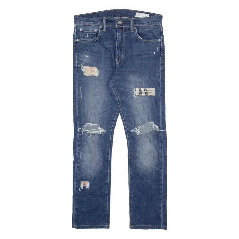 Levi's Reworked Distressed Mens Jeans Blue Slim Straight W30 L27 1