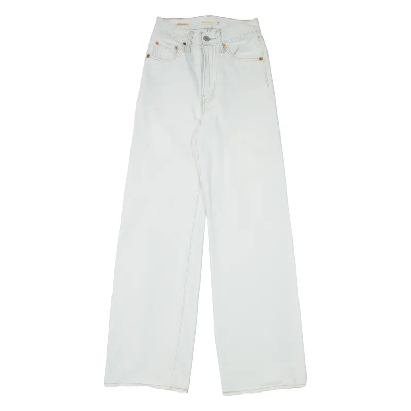 Levi's Ribcage Big E Womens Jeans Blue Relaxed Wide-Leg W24 L32 1