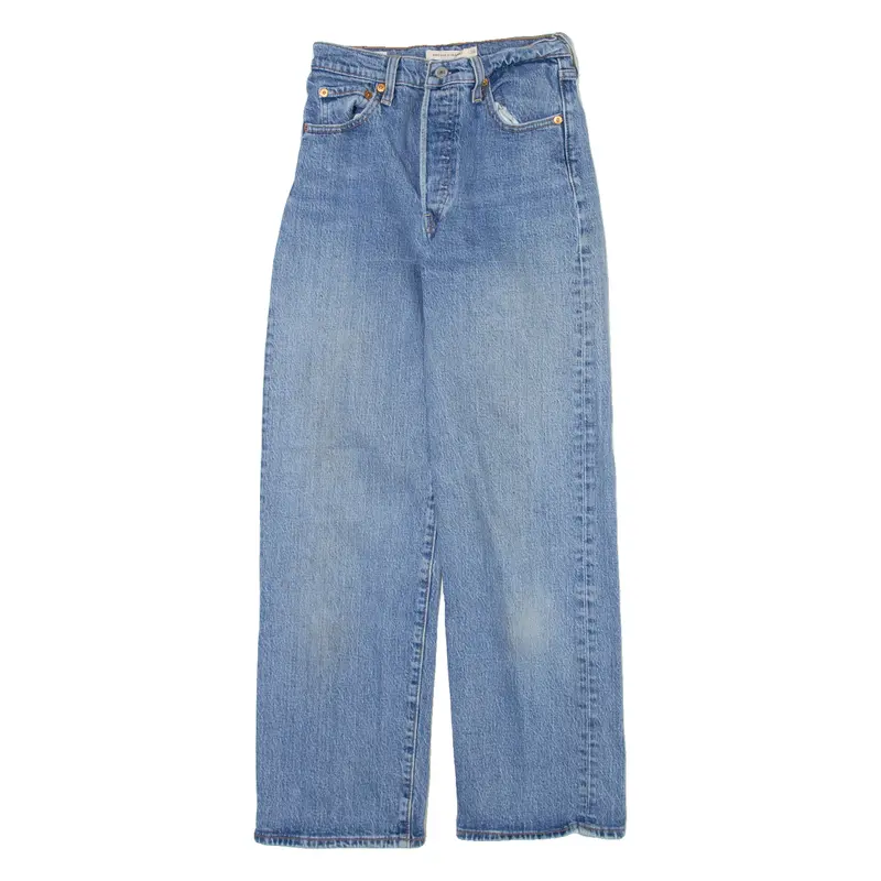 Levi's Ribcage Straight Big E Womens Jeans Blue Straight W22 L27 1