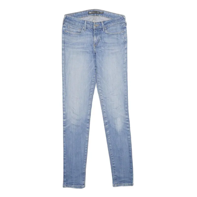 Levi's Slight Curve Mid Rise Skinny Womens Jeans Blue Slim Denim Light W27 L34 1