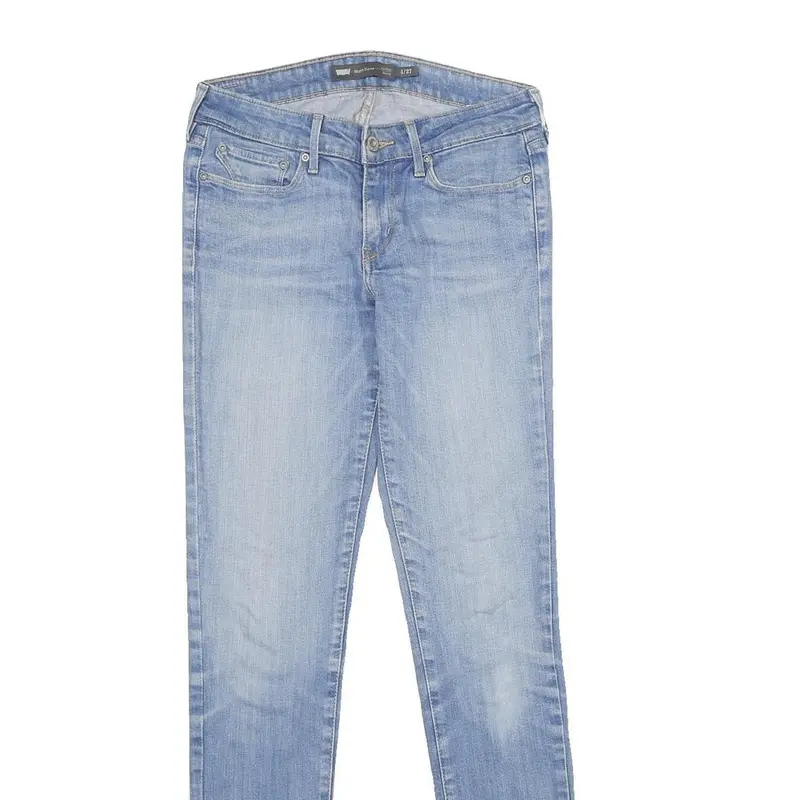 Levi's Slight Curve Mid Rise Skinny Womens Jeans Blue Slim Denim Light W27 L34 2