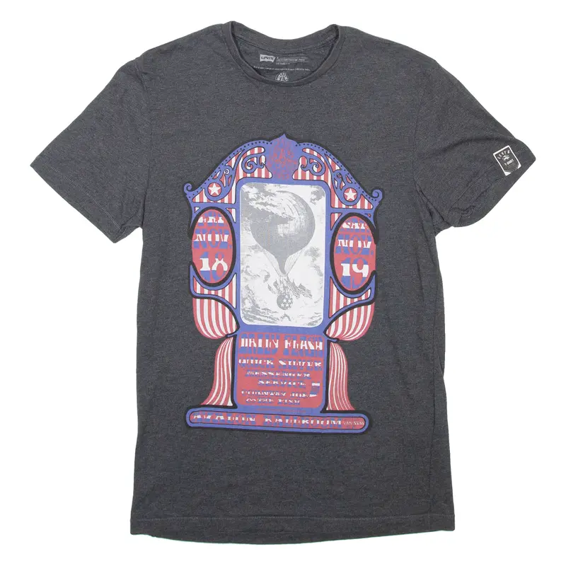 Levi's Slim Fit Mens T-Shirt Grey M 1