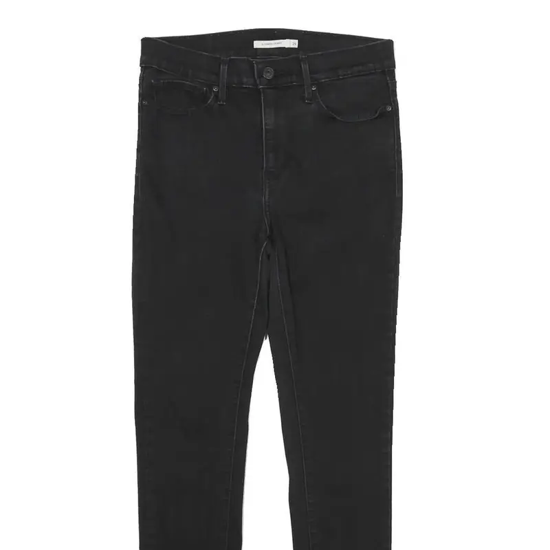 Levi's Slimming Skinny Womens Jeans Black Slim Skinny Denim W29 L30 Zip Closure 2