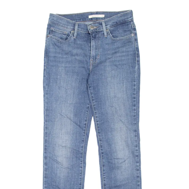 Levi's Slimming Womens Jeans Blue Regular Straight W26 L28 2