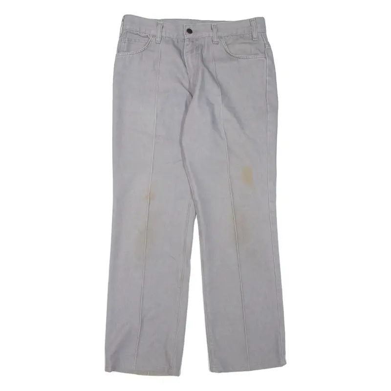 Levi's Sta-Prest Mens Jeans Grey Regular Straight W33 L29 1
