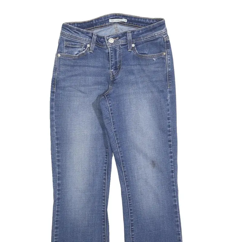 Levi's Womens 529 Regular Fit Straight Blue Denim Jeans W27 L32 Classic Cotton 2