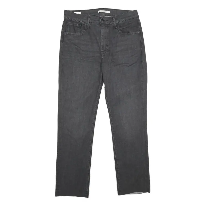Levi's Womens 724 High Rise Straight Big E Jeans Grey Regular Straight Denim W31 1