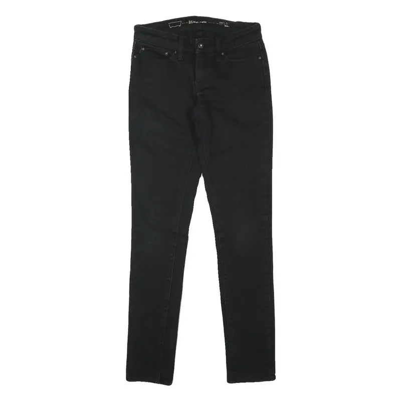 Levi's Womens Black Slim Skinny Denim Jeans W25 L29 Stretch Cotton Blend 1