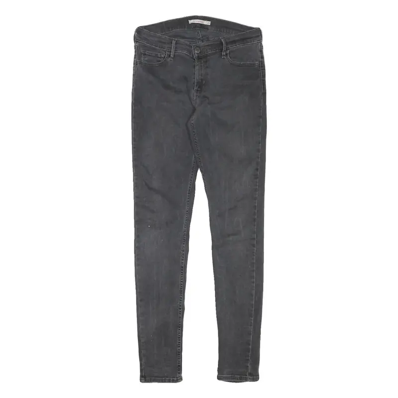 Levi's Womens Black Slim Skinny Denim Medium W27 L30 Slim Fit Cotton Blend Jeans 1