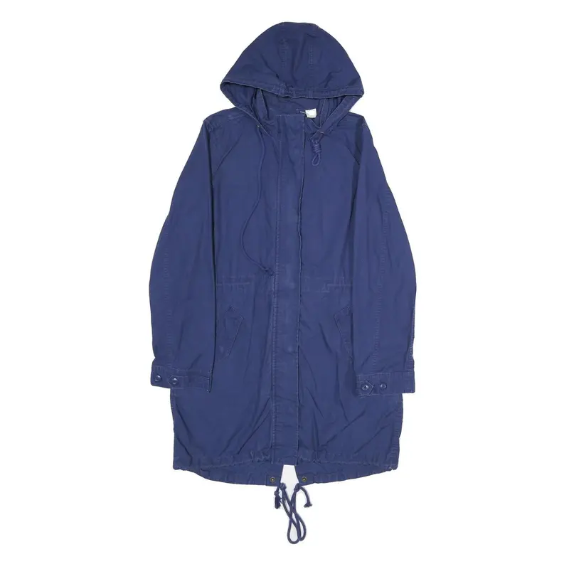 Levi's Womens Blue Cotton Outdoor Jacket S Hooded Zip Casual Lightweight 1