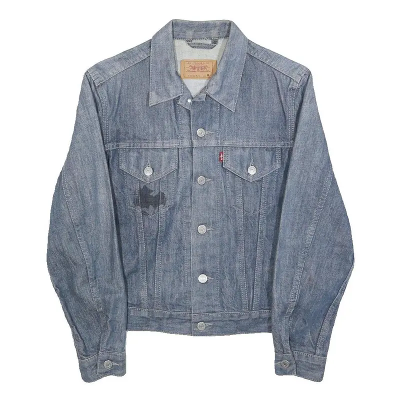 Levi's Womens Blue Denim Jacket S Cotton Classic Button Closure Casual 1