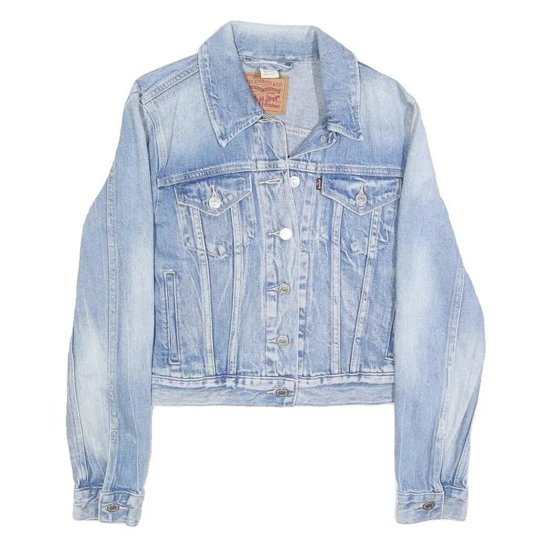 Levi's Womens Blue Denim Jacket S Cotton Classic Button Closure Casual 1