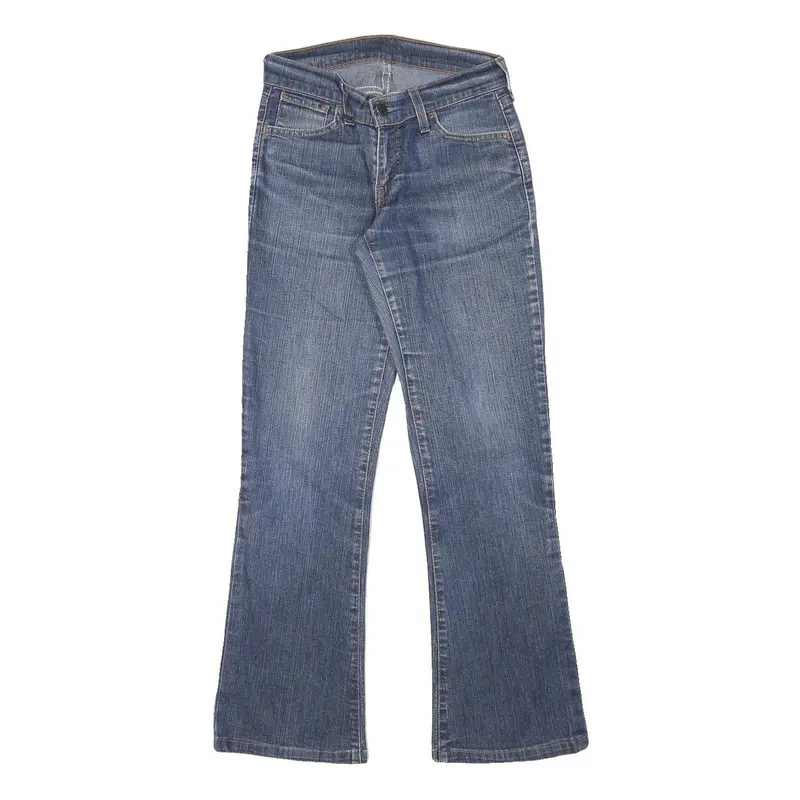 Levi's Womens Blue Regular Fit Flared Denim Medium Wash W25 L28 Classic Zip 1